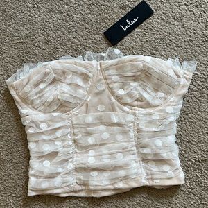 NWT bustier crop top
